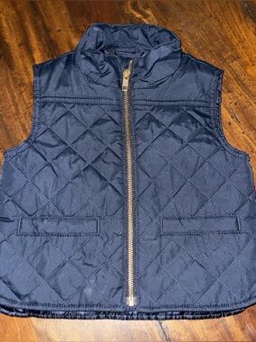 Crewcuts Navy Quilted Vest | size 2T